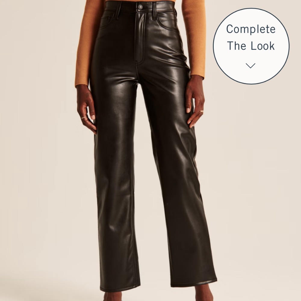 Abercrombie Vegan Leather Pants - 2 Extra Short